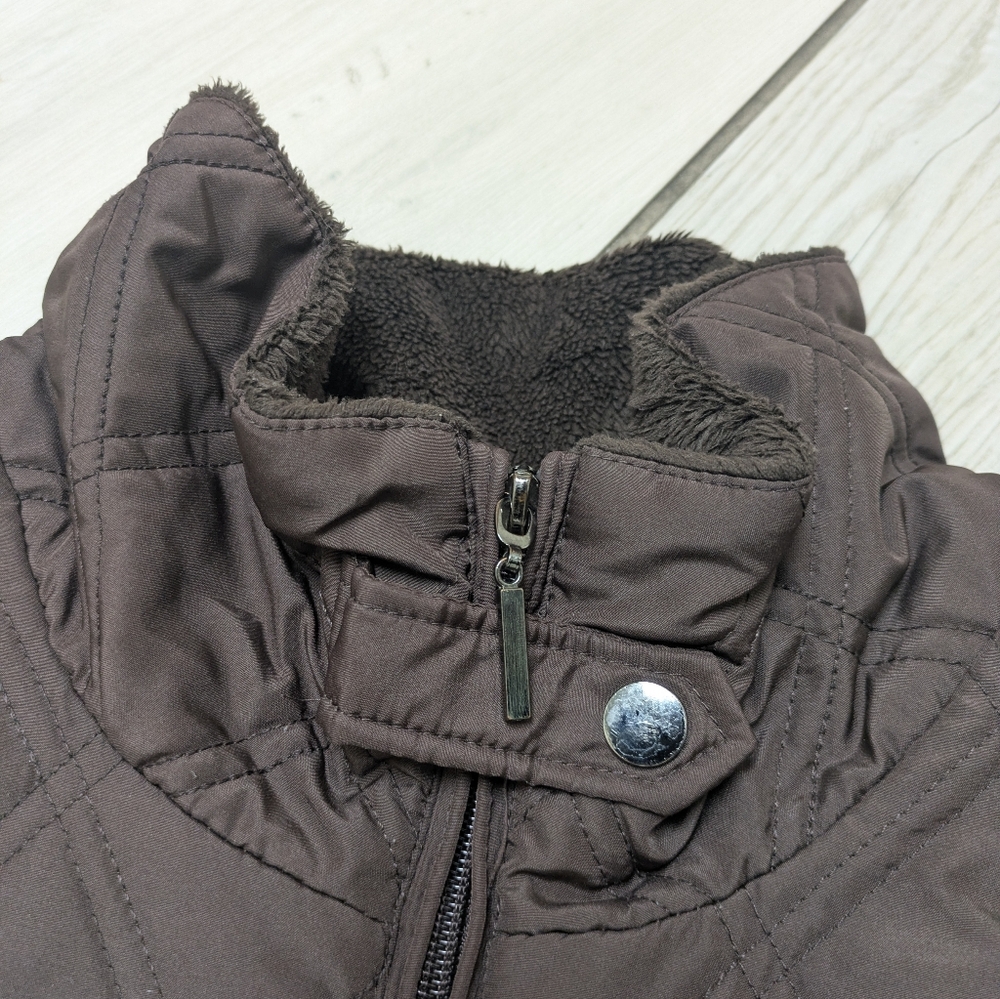 Weatherproof Brown Quilted Sleeveless Puffer Vest - Picture 5 of 8